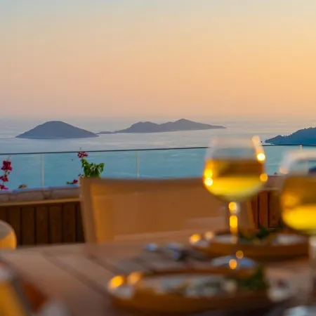 Ultra Luxurious Magnificent Sea View In Kalkan Kalamar Bay 4 فيلة كاس
