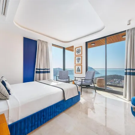 Ultra Luxurious Magnificent Sea View In Kalkan Kalamar Bay 2 וילה קס