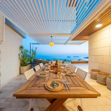 Ultra Luxurious Magnificent Sea View In Kalkan Kalamar Bay 4 Villa Kaş